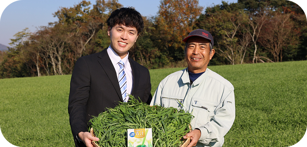 世田谷自然食品の専属農家の方と社員